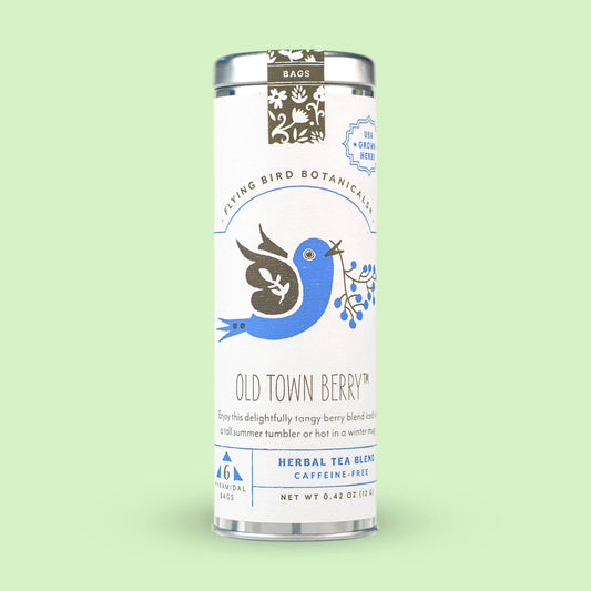 Flying Bird Botanicals - Old Town Berry – 6 Tea Bag Tin