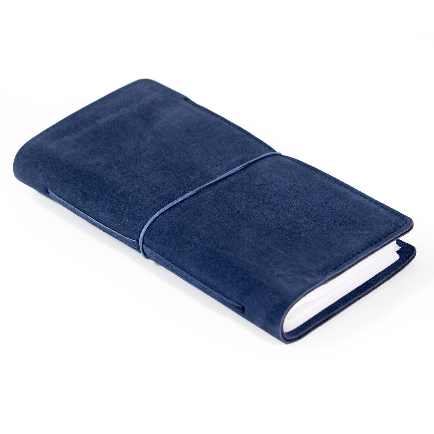 Andaluca - Royal Blue Suede Journal W/ Organic Cotton Paper:  Small
