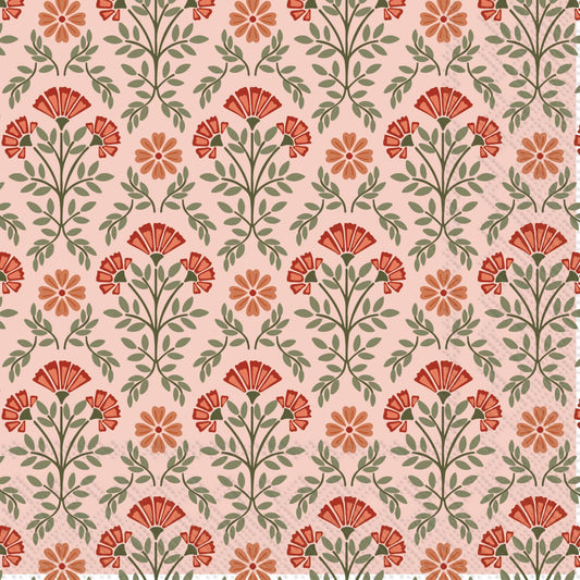 Boston International - Everbloom dusty rose Cocktail Napkins 20 ct Fall Autumn