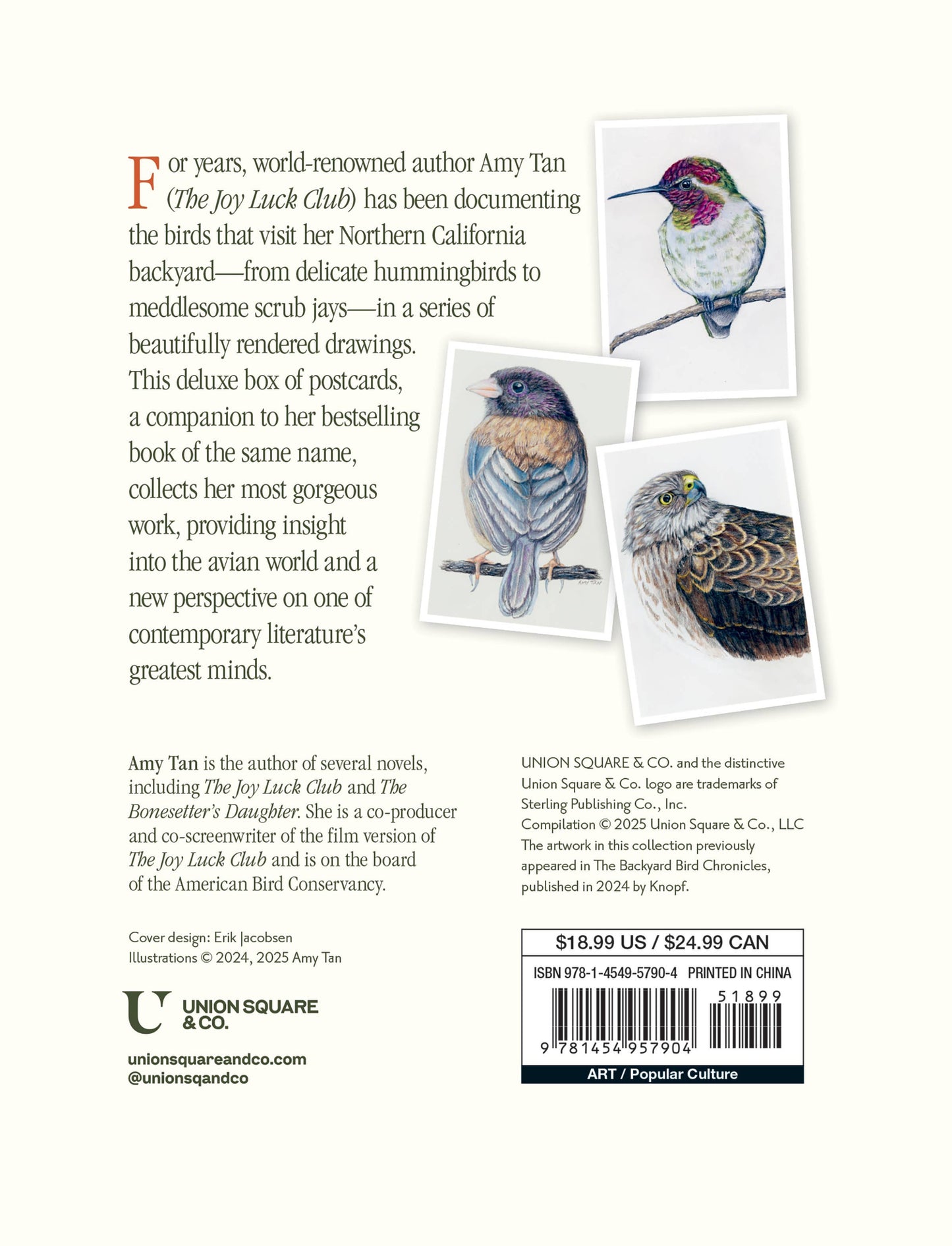 Hachette Book Group - The Backyard Bird Chronicles: 50 Postcards by Amy Tan