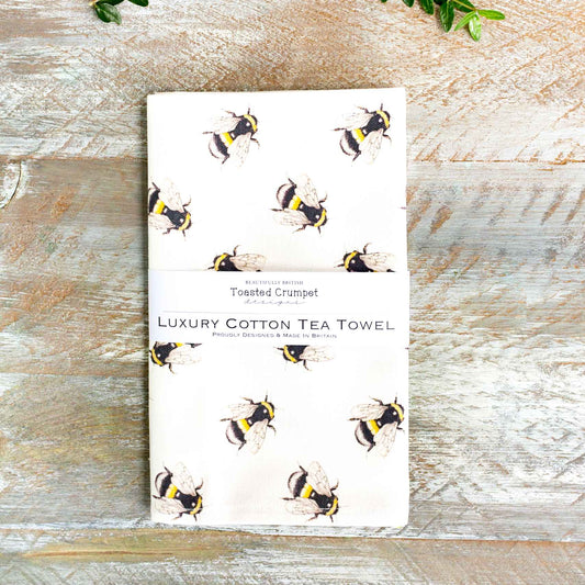 Toasted Crumpet - Bee Pure Tea Towel