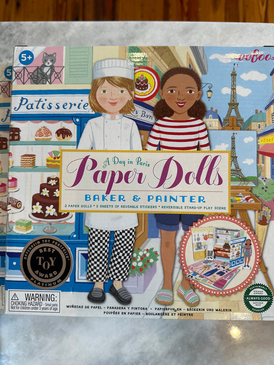 A Day in Paris Paper Dolls