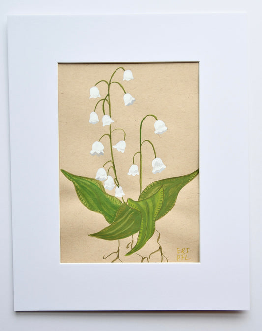Lily of the Valley on Paper