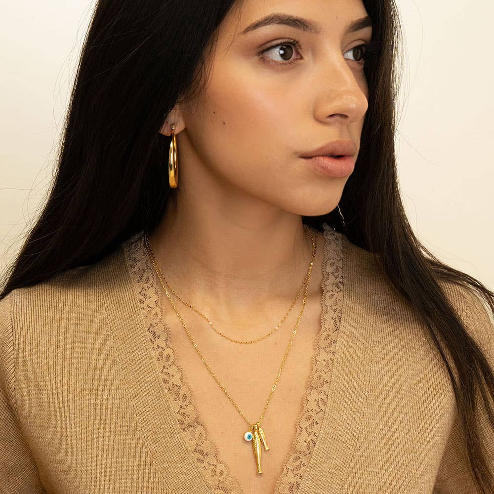 Amano Studio - Ionian Fish Charm Necklace