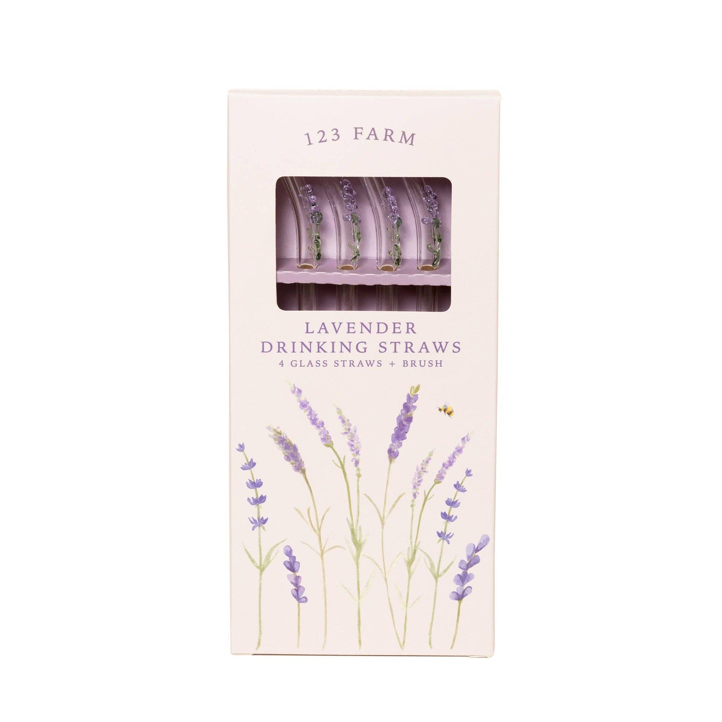 123 Farm - Lavender Drinking Straws