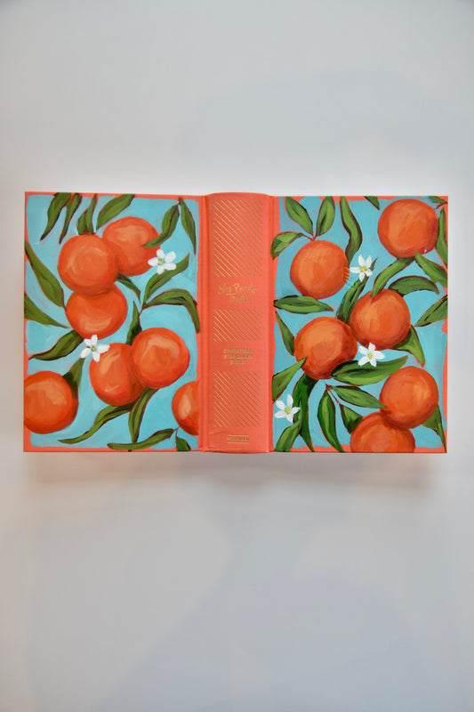 Oranges Hand Painted Bible