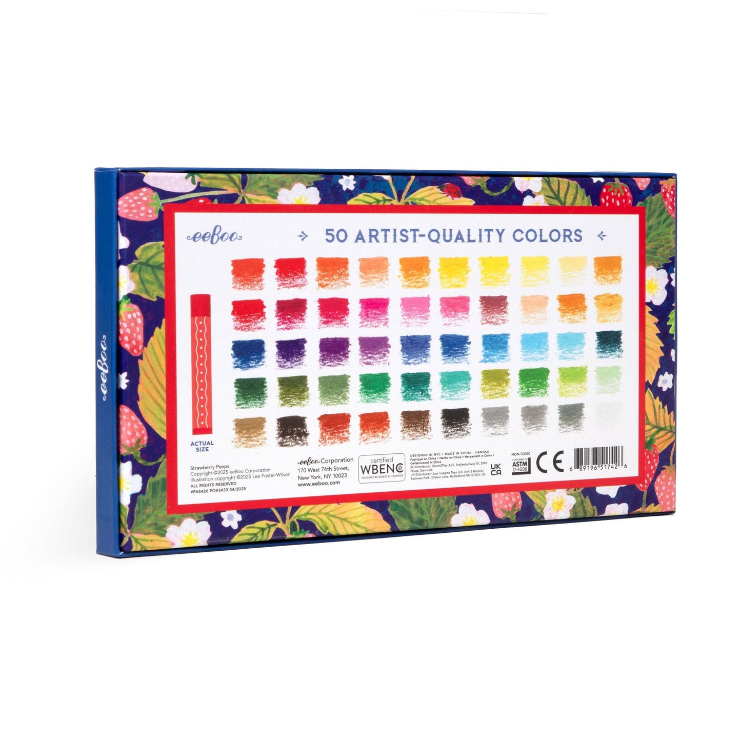 eeBoo - Strawberry Peeps 50 Oil Pastels
