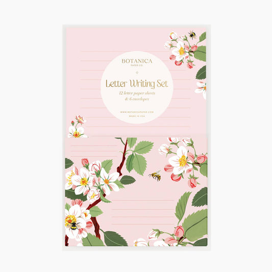 Botanica Paper Co. - APPLE BLOSSOM / Letter Writing Set