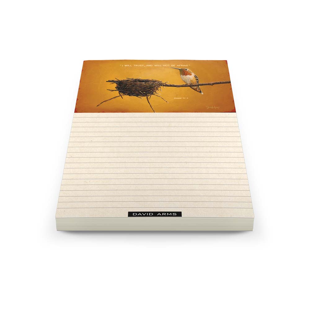David Arms - "I Will Trust" Notepad