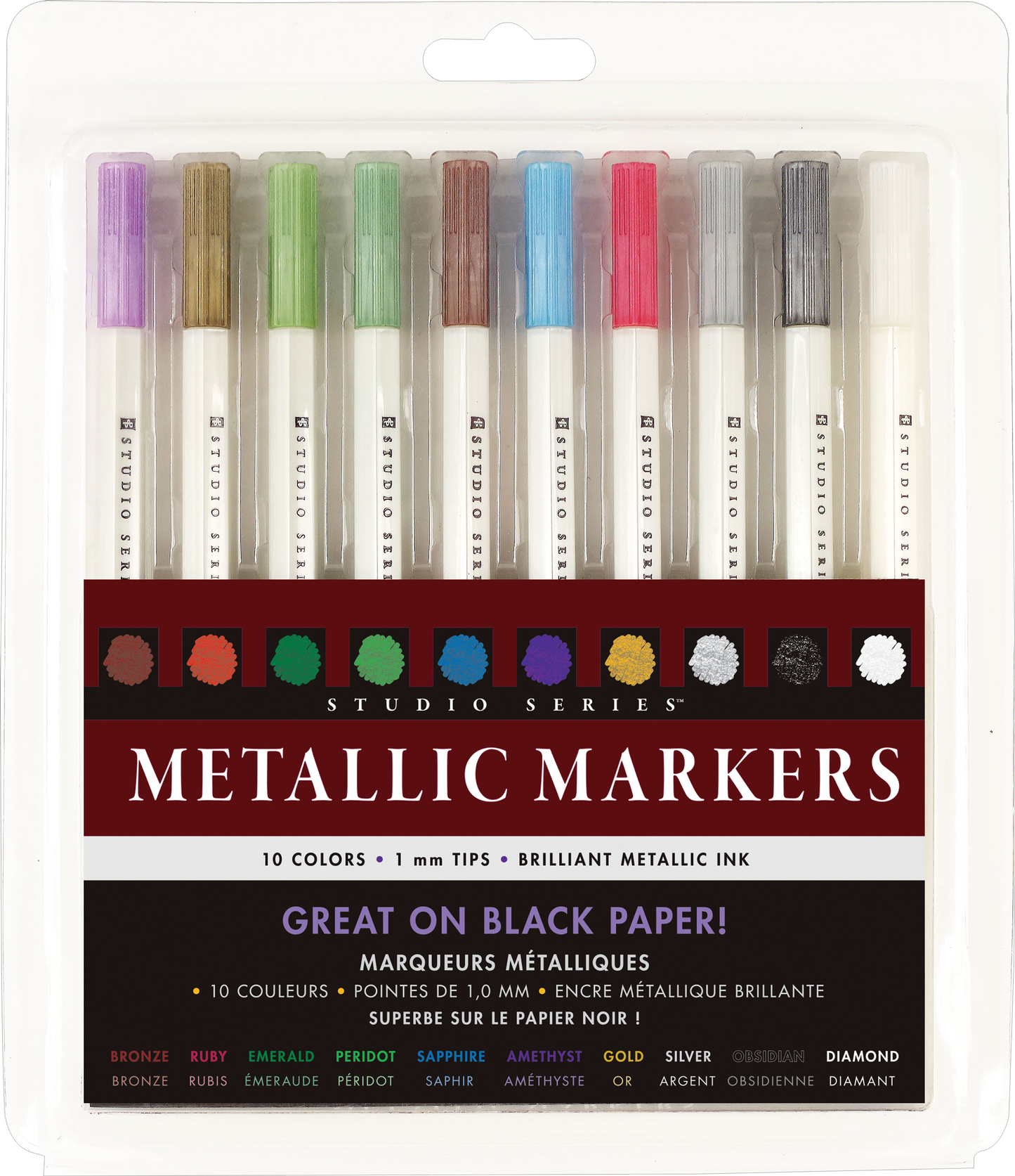 Peter Pauper Press - Studio Series Metallic Markers (set of 10)