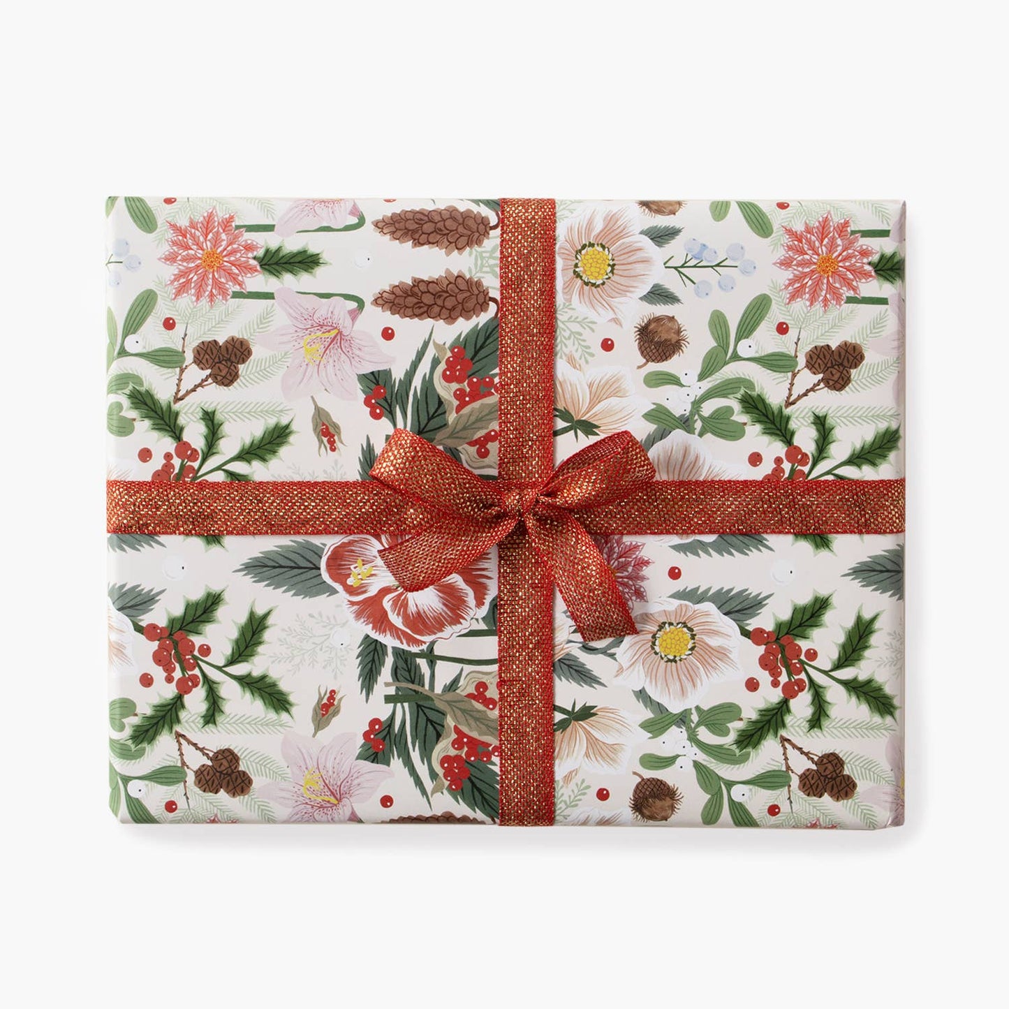 Botanica Paper Co. - CHRISTMAS ROSE | Double Sided Wrapping Paper Single Sheet