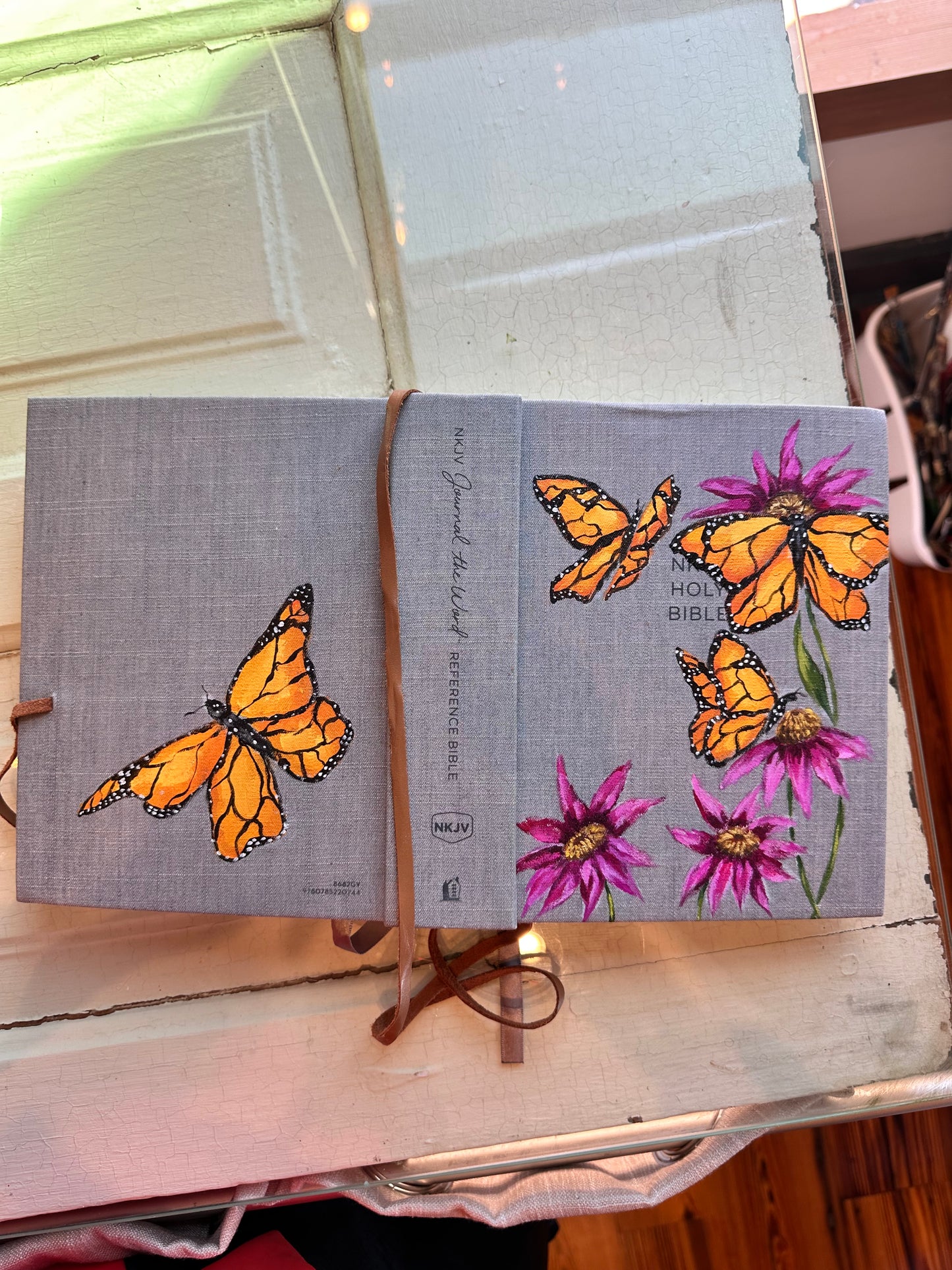 NKJV Hand Painted Journaling Bible