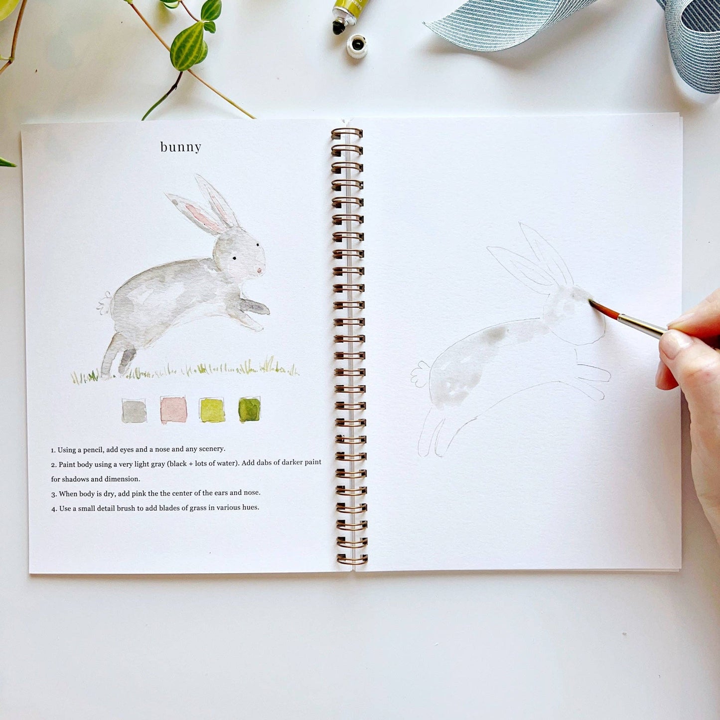 emily lex studio - Animals watercolor workbook