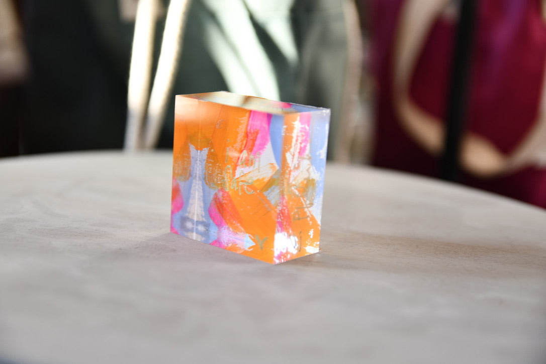 I am safe - Affirmation Lucite Block