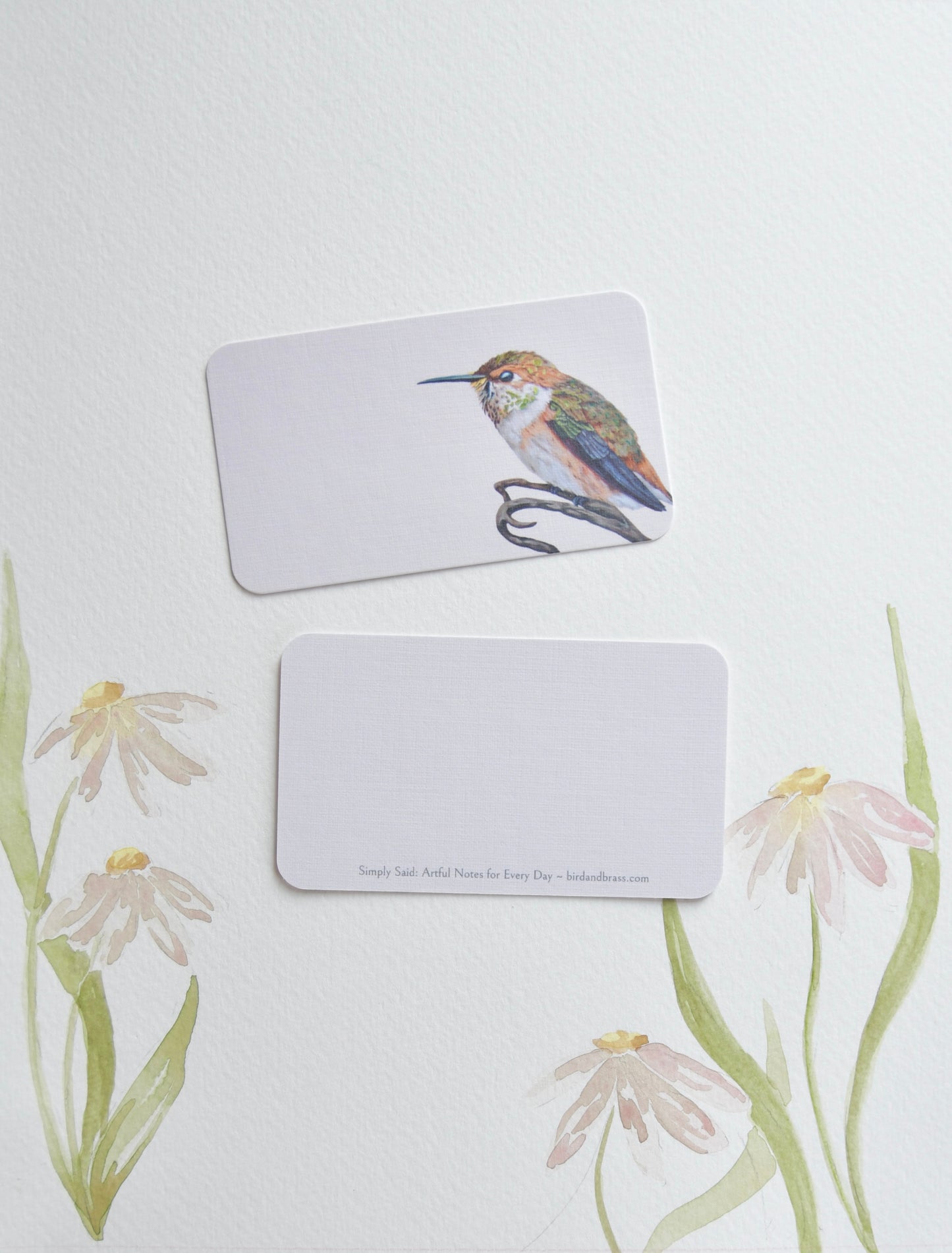 40 Hummingbird Mini Cards - Simply Said