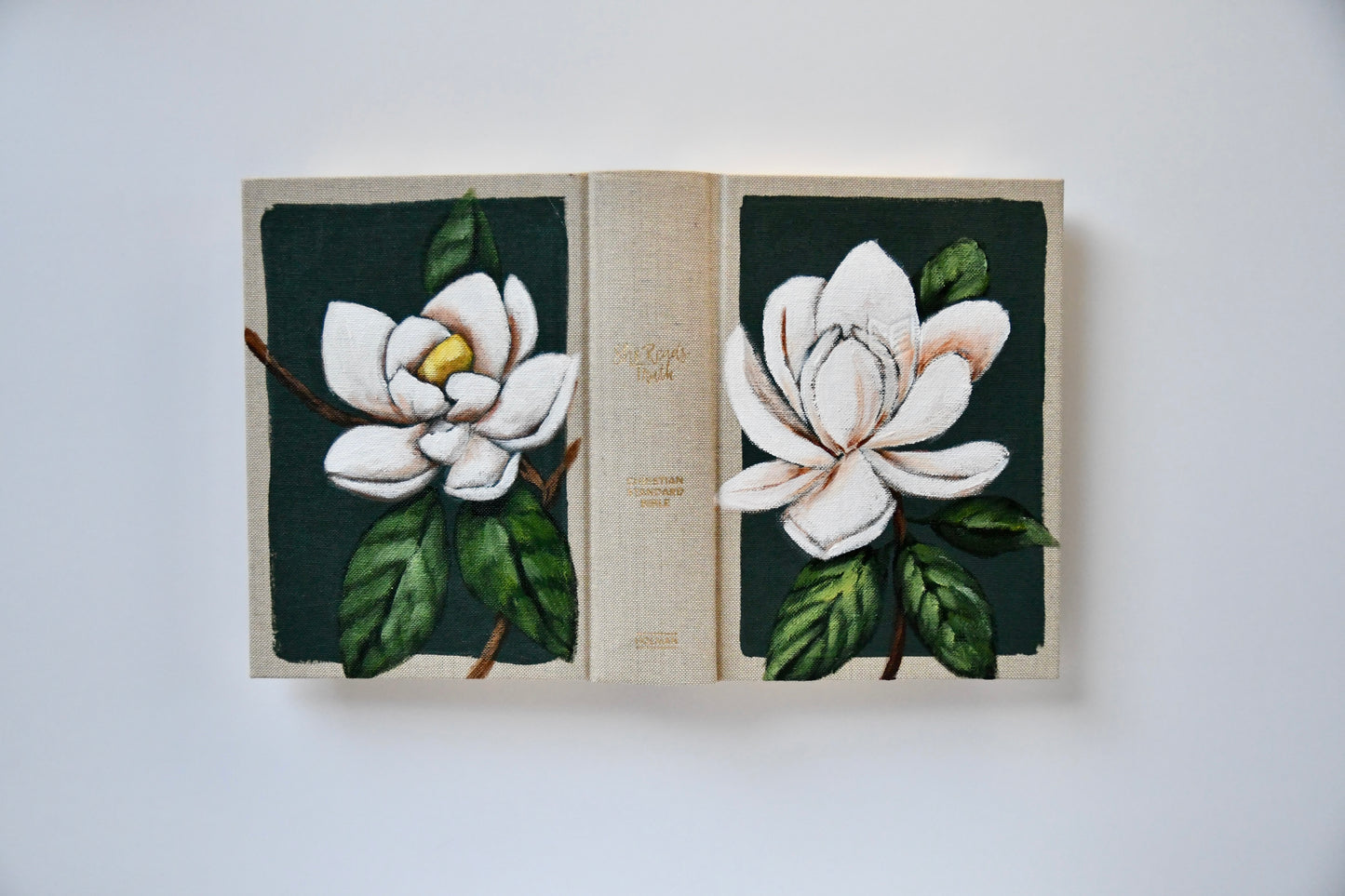 Magnolia Hand Painted Bible