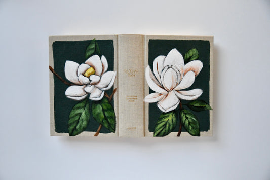 Magnolia Hand Painted Bible