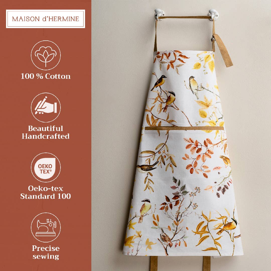 Maison d'Hermine - Design in Every Thread - Apron 100% Cotton - Everyday Cooking - Verdier