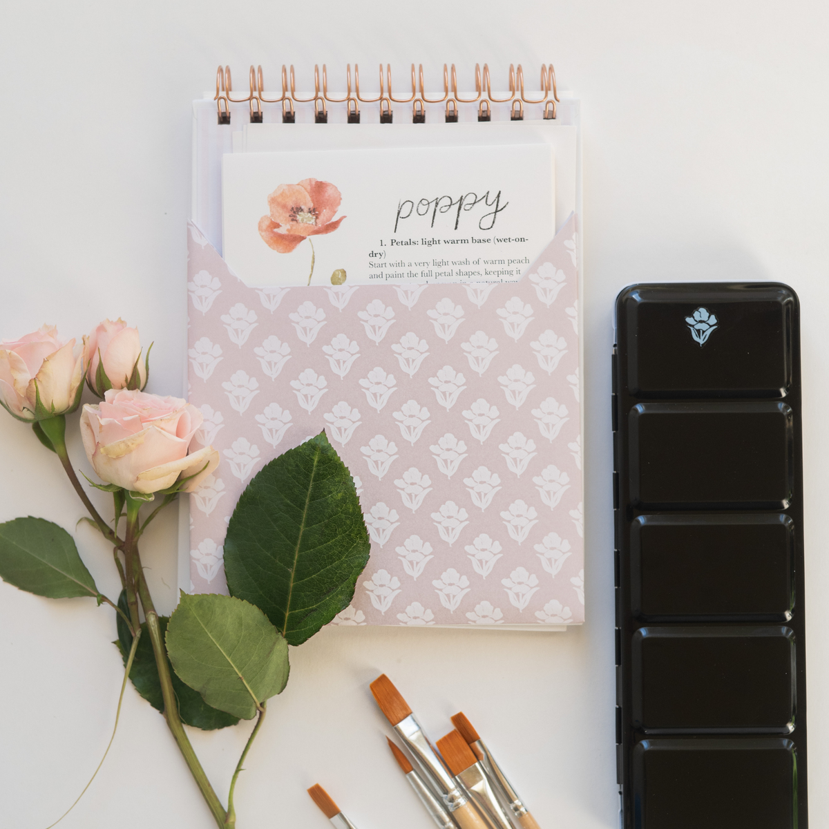 bailey rae studio - Flowers watercolor workbook