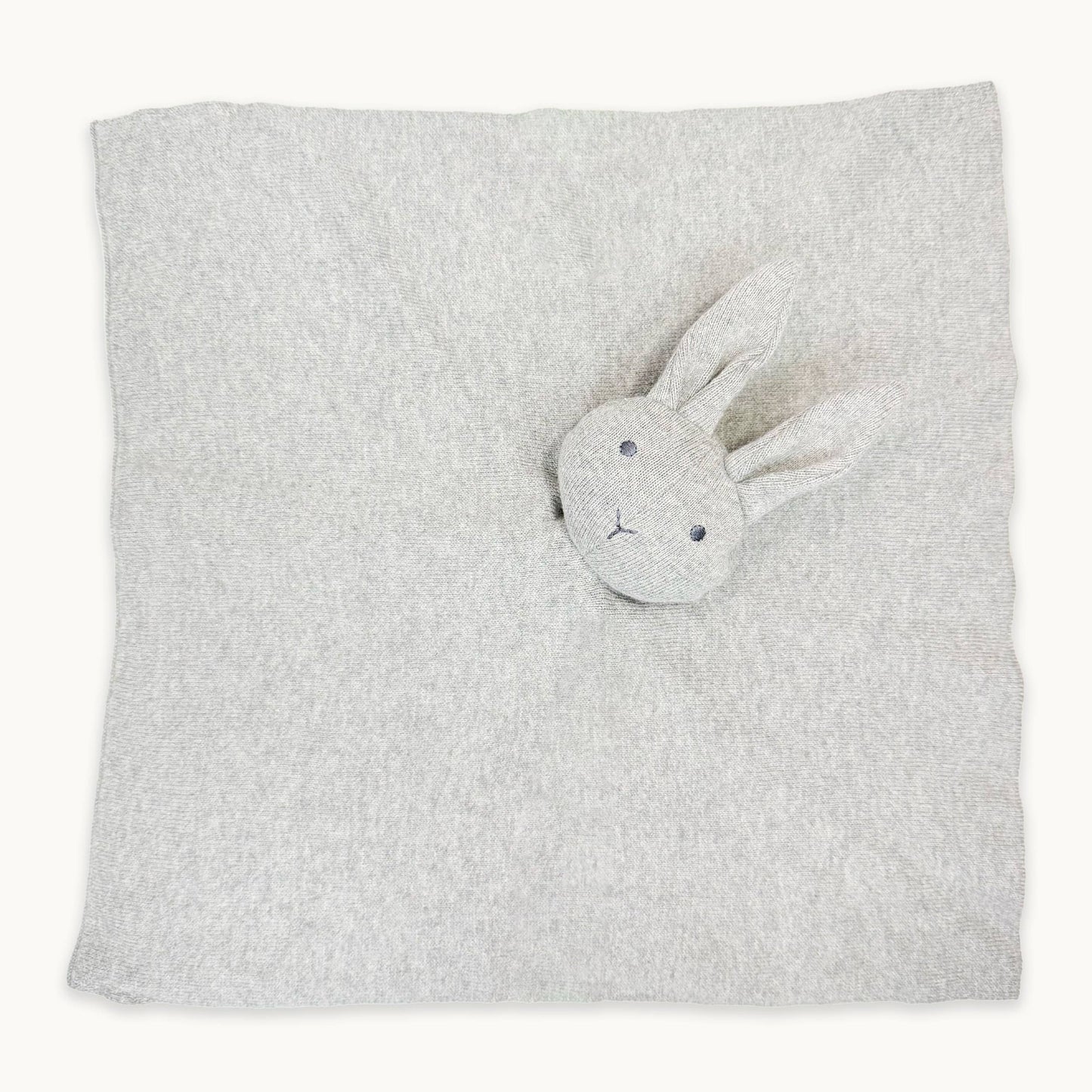 Viverano Organics - Bunny -Organic Baby Lovey Security Knit Blanket Cuddle Cloth