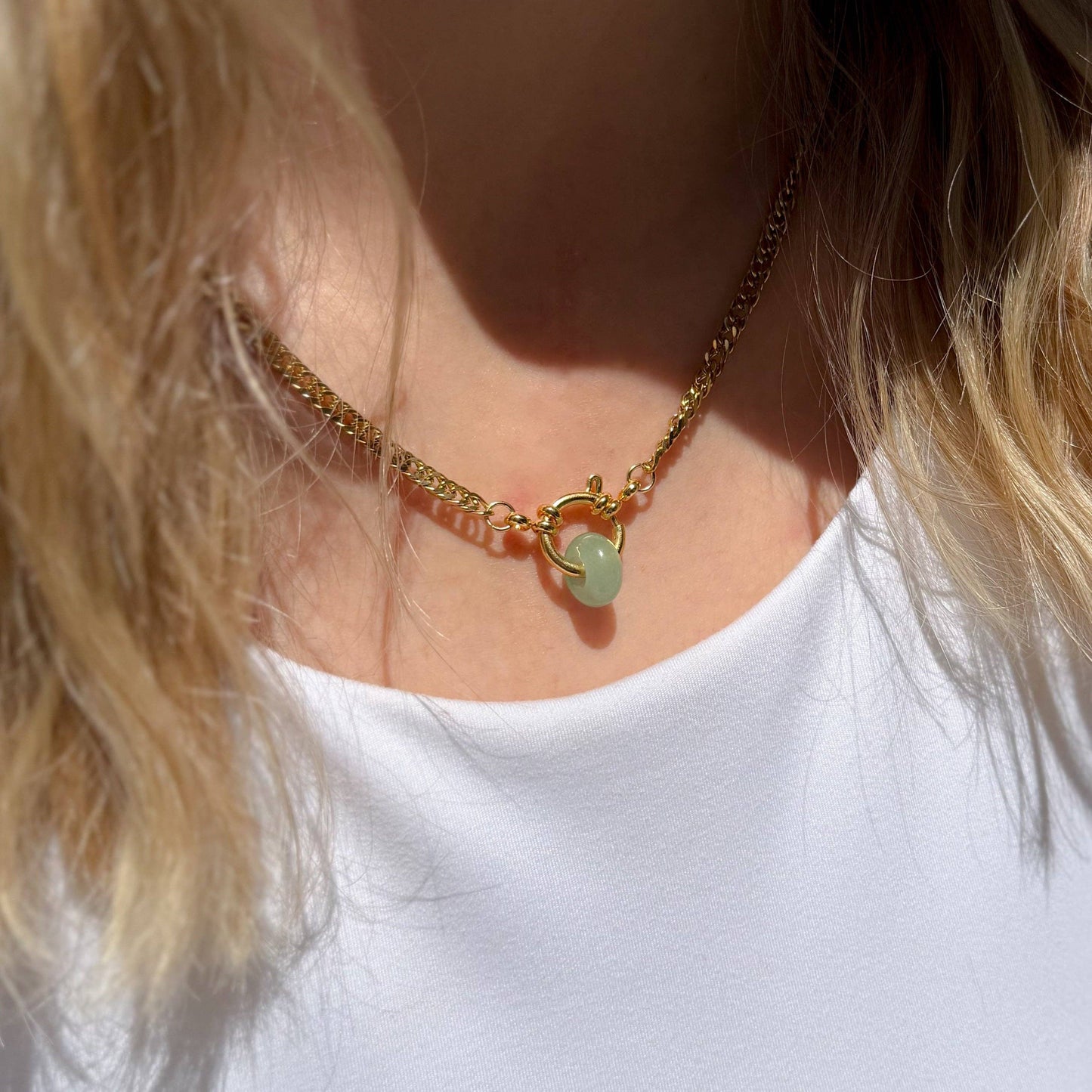 Natalie Clare Collections - Aventurine Ring Necklace