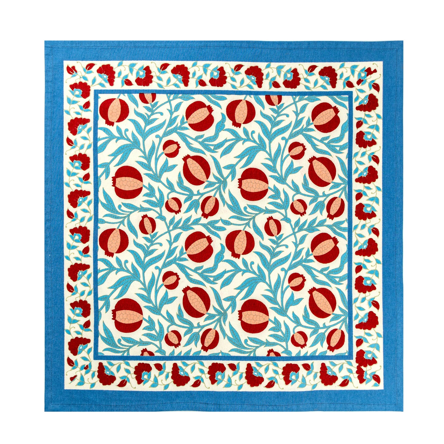 Couleur Nature - Grenadine Blue & Red Napkins 19x19 - Set of 6