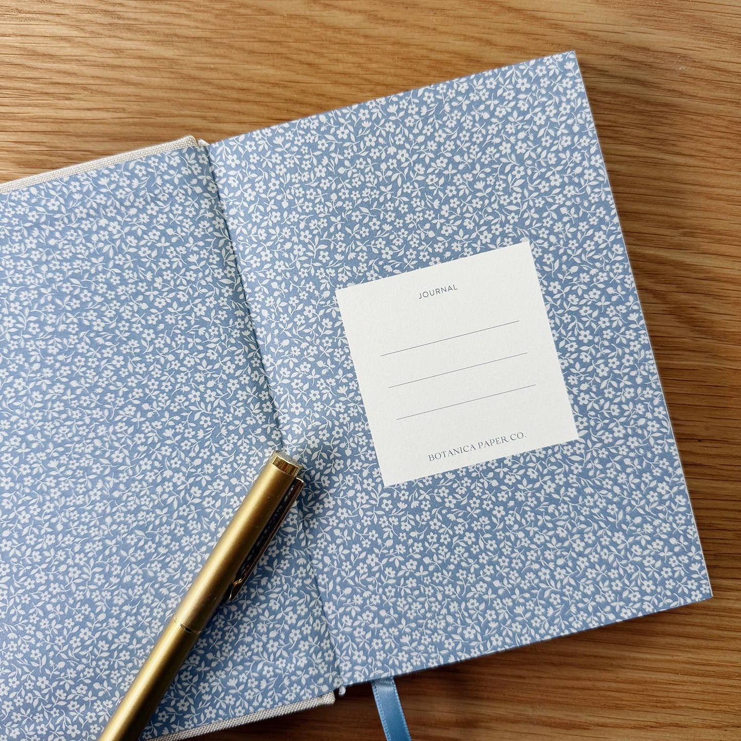 Botanica Paper Co. - BLUE FLORA | MINI LINEN BOUND JOURNAL