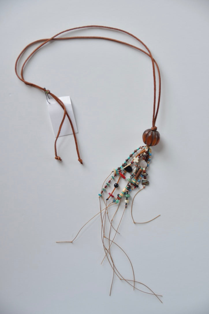 Beaded Tassel Necklace