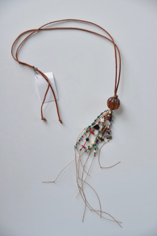 Beaded Tassel Necklace