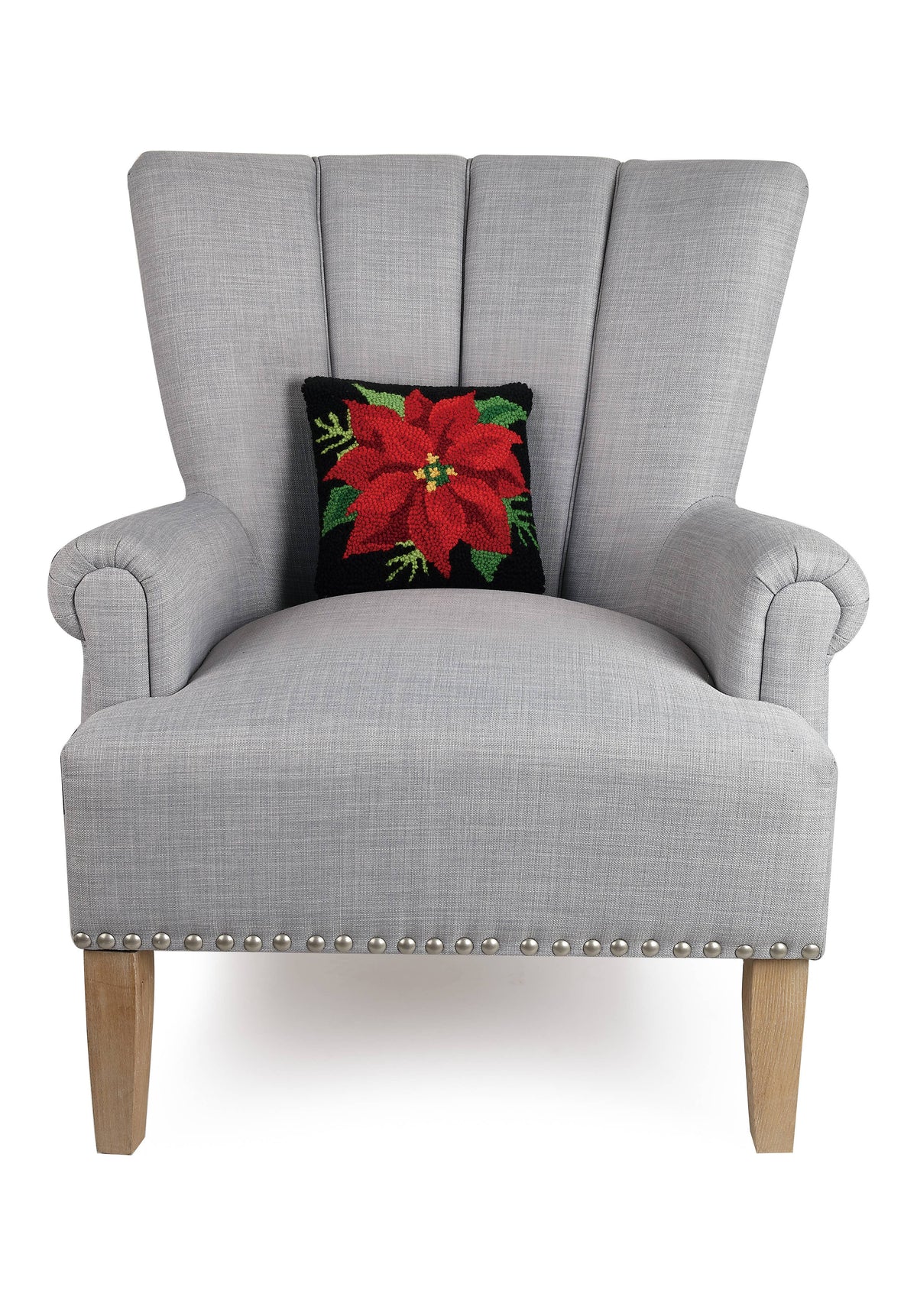Peking Handicraft - Poinsettia  Hook Pillow