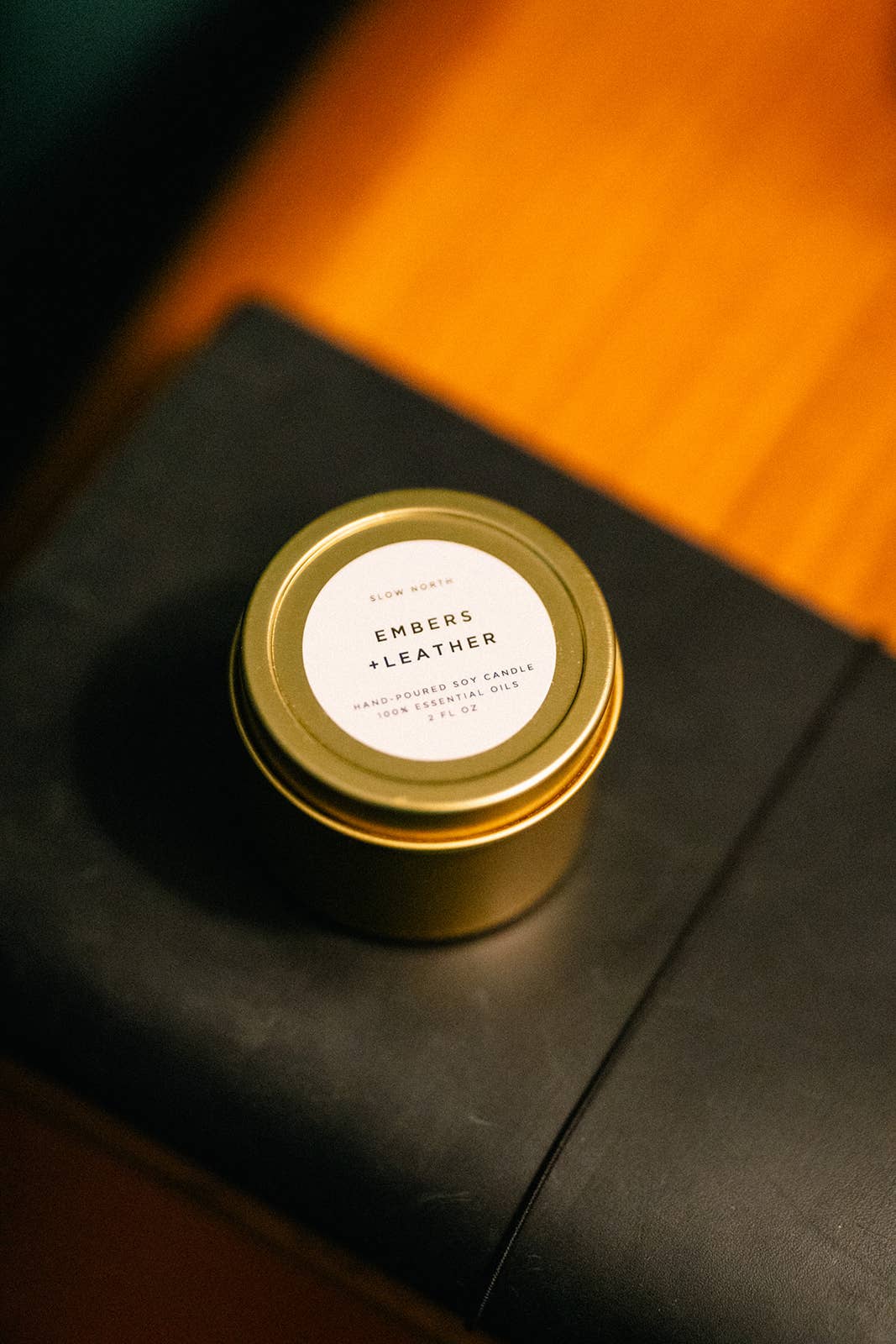 Slow North - Mini Soy Candles - 2 oz : Embers + Leather