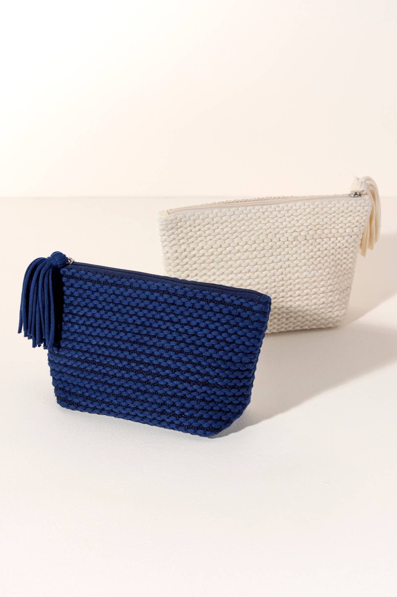 Shiraleah - MAVIS ZIP POUCH: Ivory