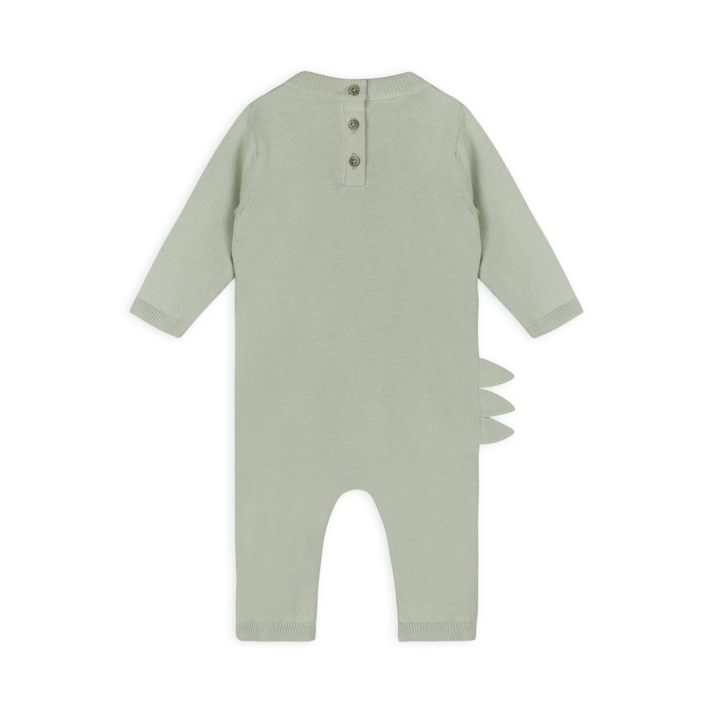 Viverano Organics - Dino Embroidered Baby Knit Jumpsuit (Organic Cotton)