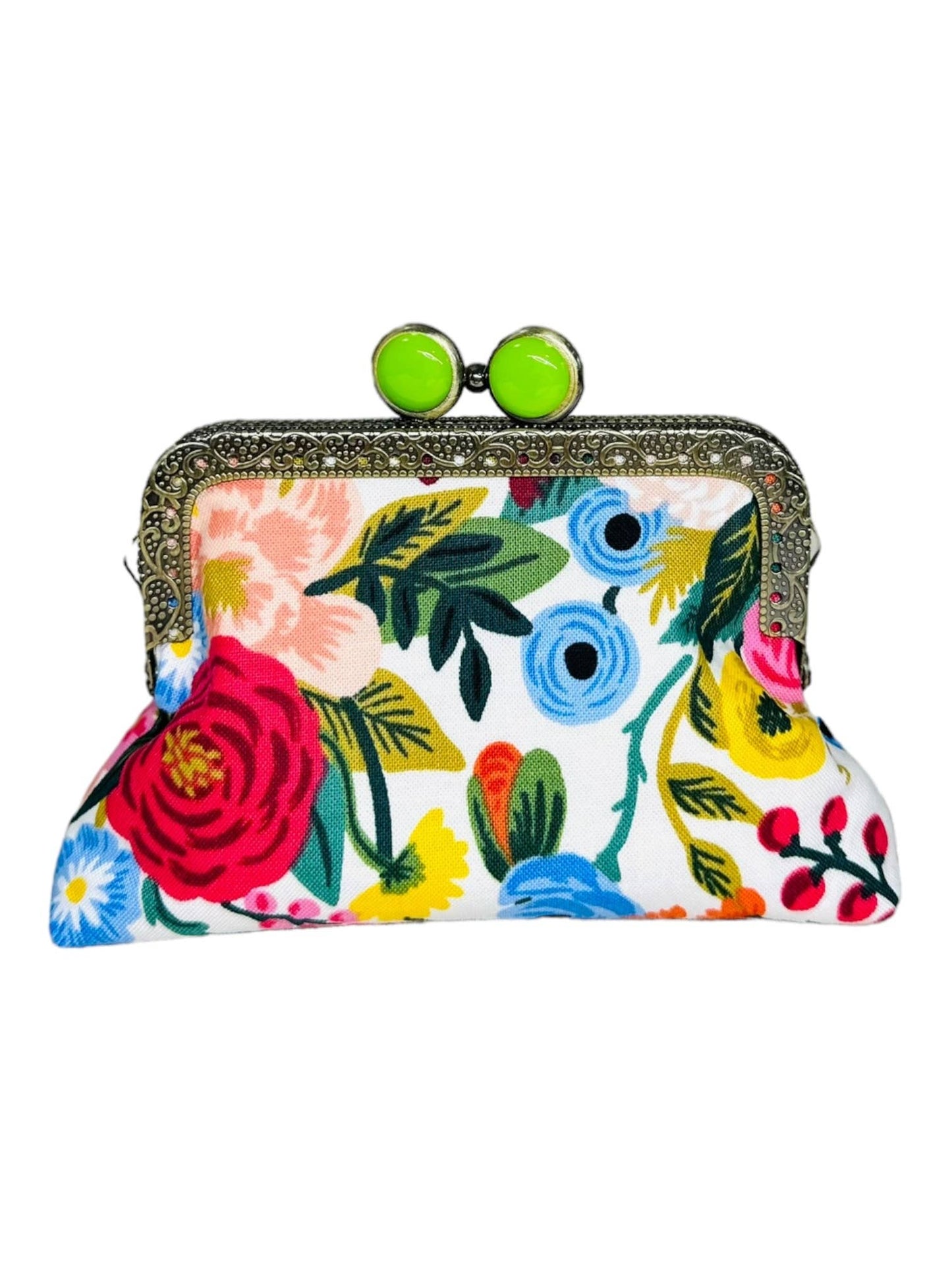 Kiki & Syds - Kiki & Syds ON THE GO Credit Card Clutch-Garden Party Cream: Blue