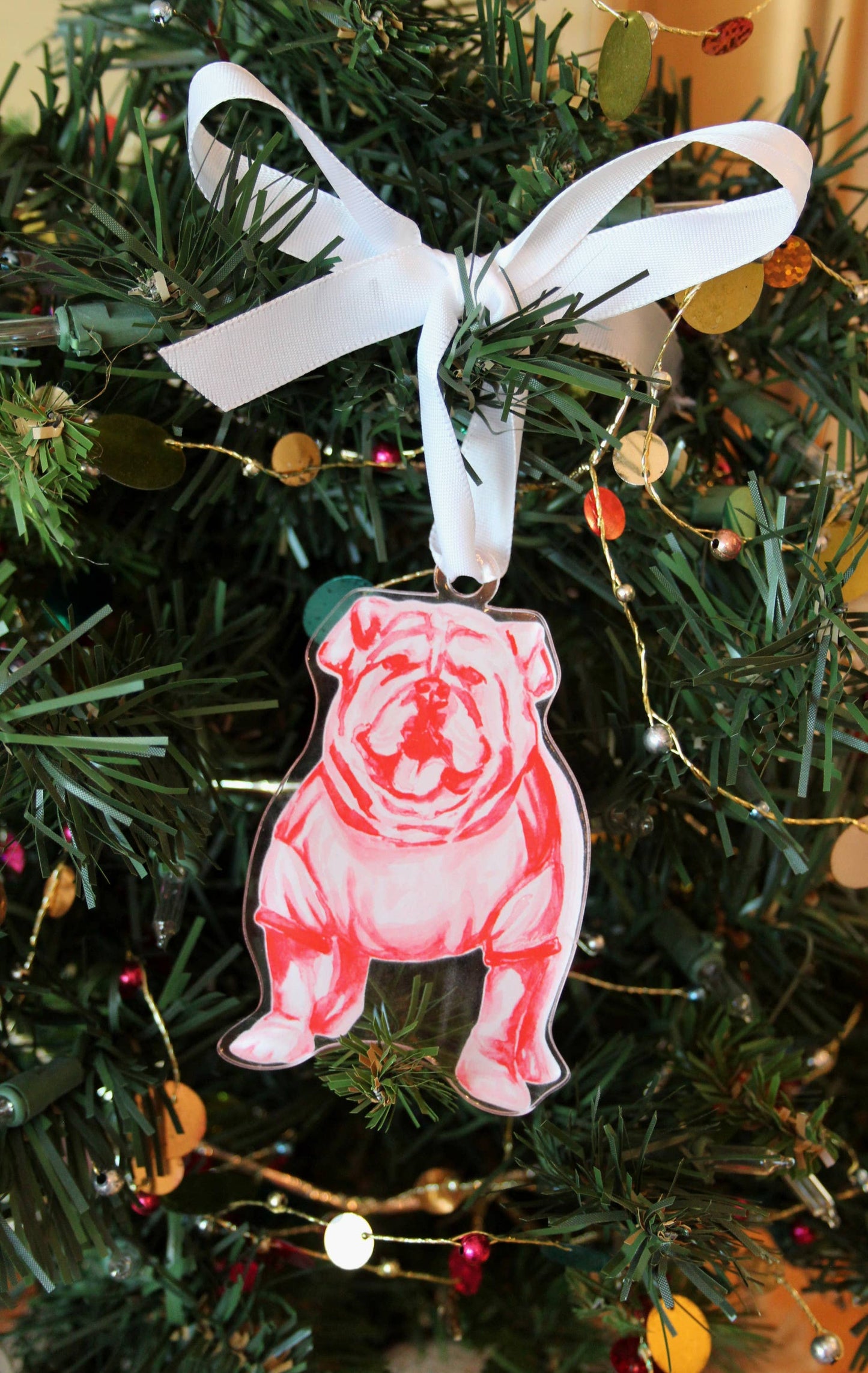Dallis Foshee Art & Design, LLC - Bulldog Ornament