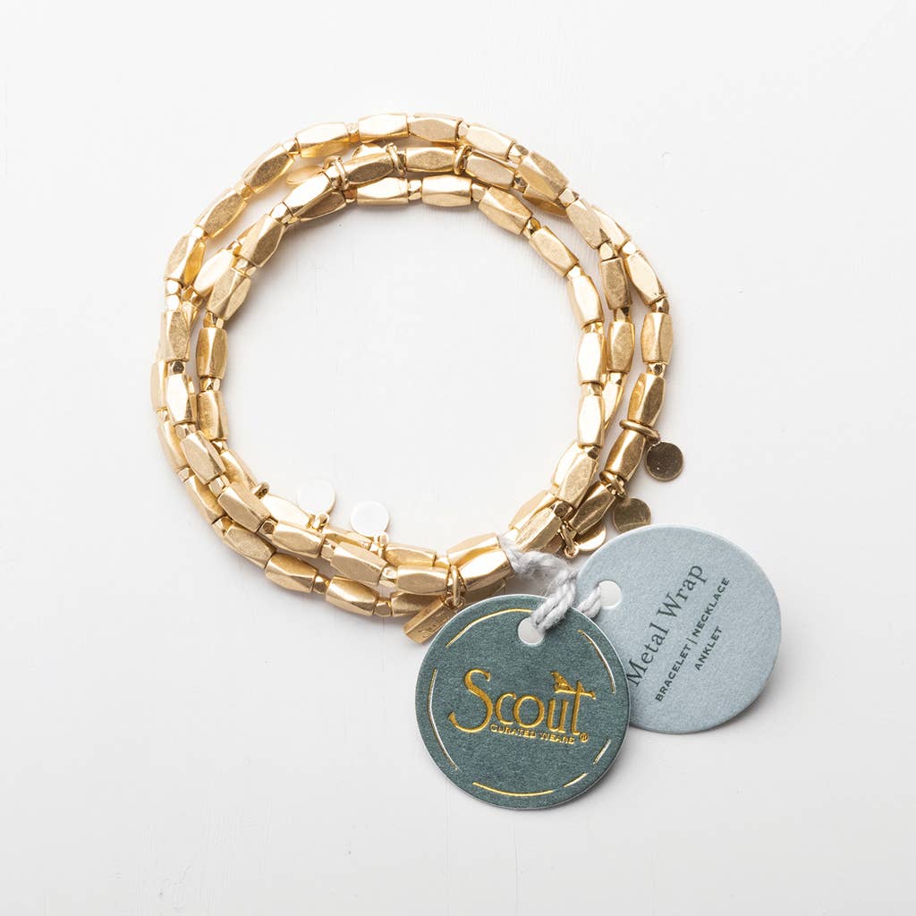 Scout Curated Wears - Metal Wrap - Classic/Teardrop/Gold