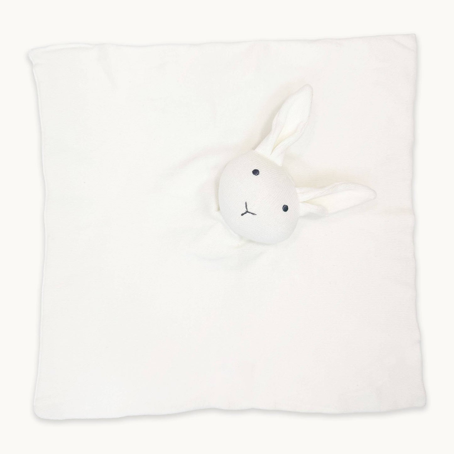 Viverano Organics - Bunny -Organic Baby Lovey Security Knit Blanket Cuddle Cloth