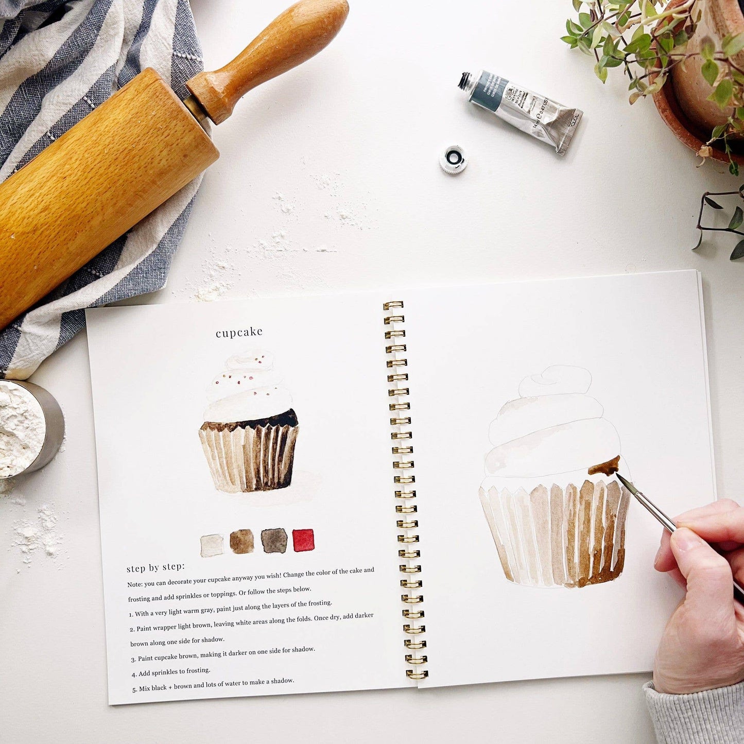 emily lex studio - Baking watercolor workbook