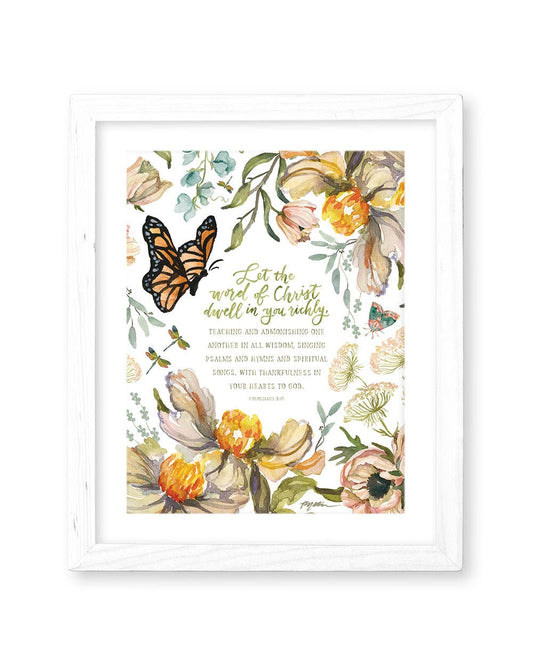 GraceLaced by Ruth Chou Simons - Let the Word of Christ Dwell in You Richly Print