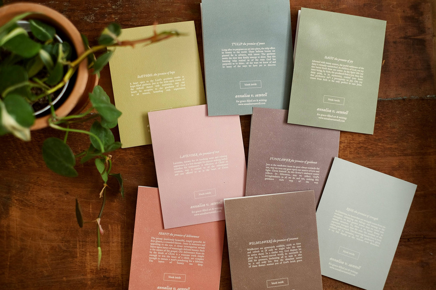 annalisa v. sawtell - The Botanical Promises Collection | Boxed Set of 8 | A2