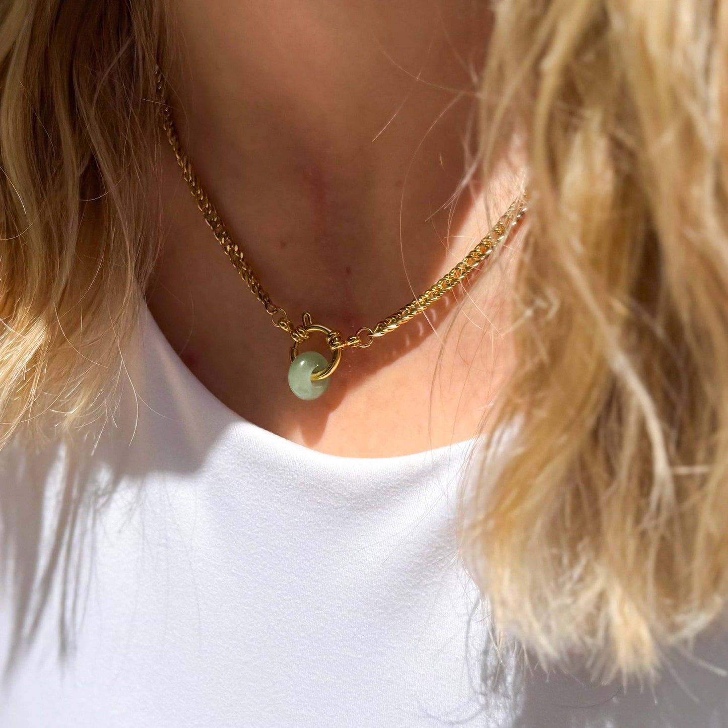 Natalie Clare Collections - Aventurine Ring Necklace