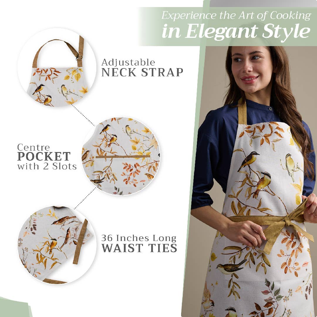 Maison d'Hermine - Design in Every Thread - Apron 100% Cotton - Everyday Cooking - Verdier