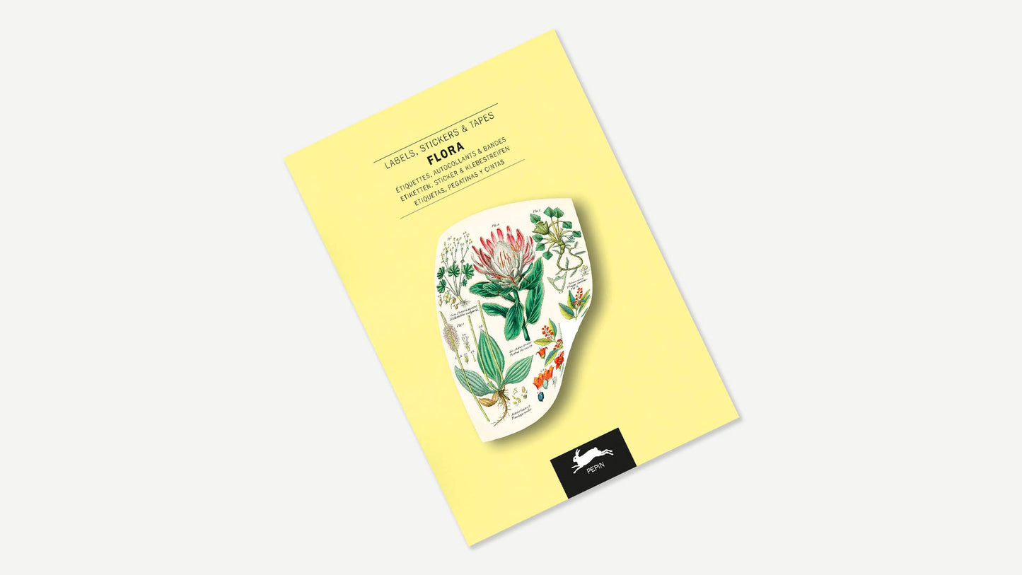 Pepin Press - Flora Label Sticker & Tape Book