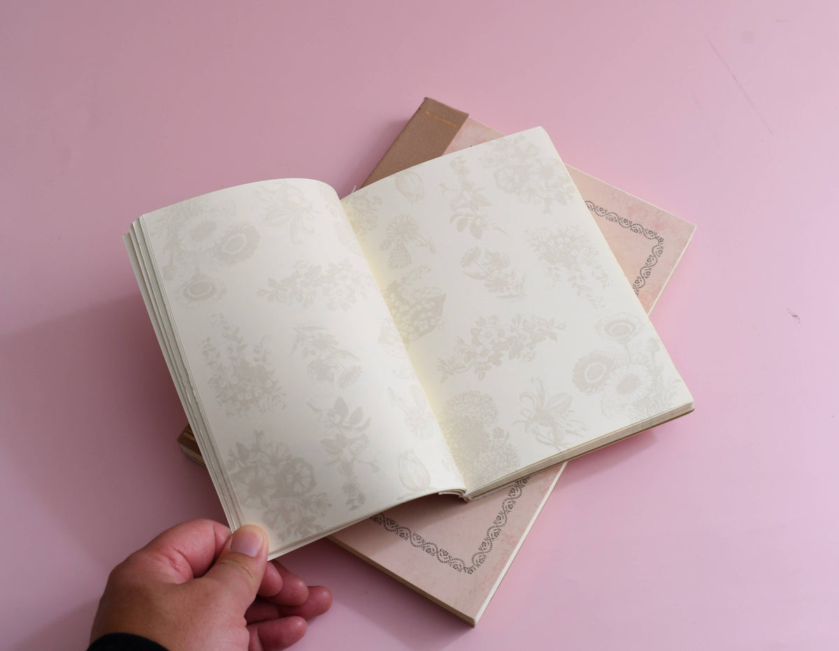 Petal & Flow - B5 Rough NoteBook: Floral | Vintage Style Journal 7"x10"
