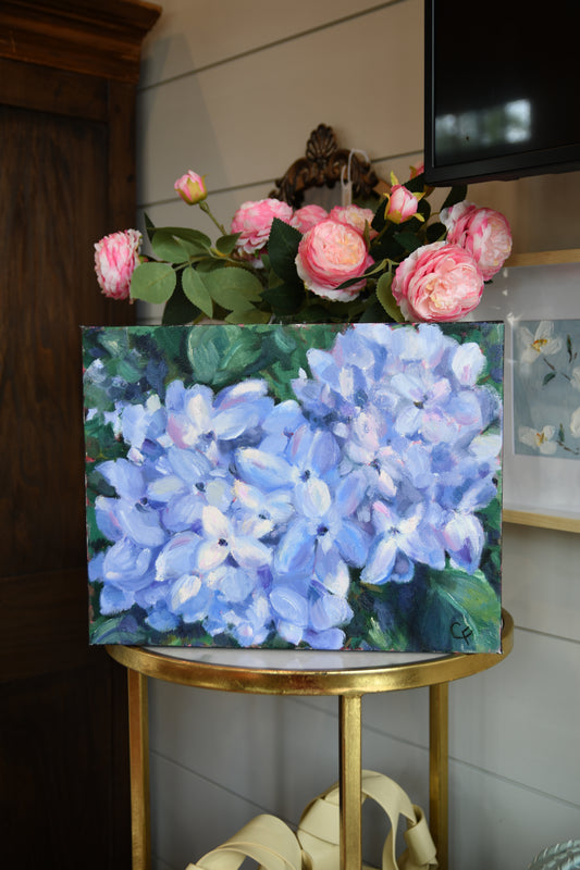 Hydrangeas 2 Oil Painting by Cindy Flynn