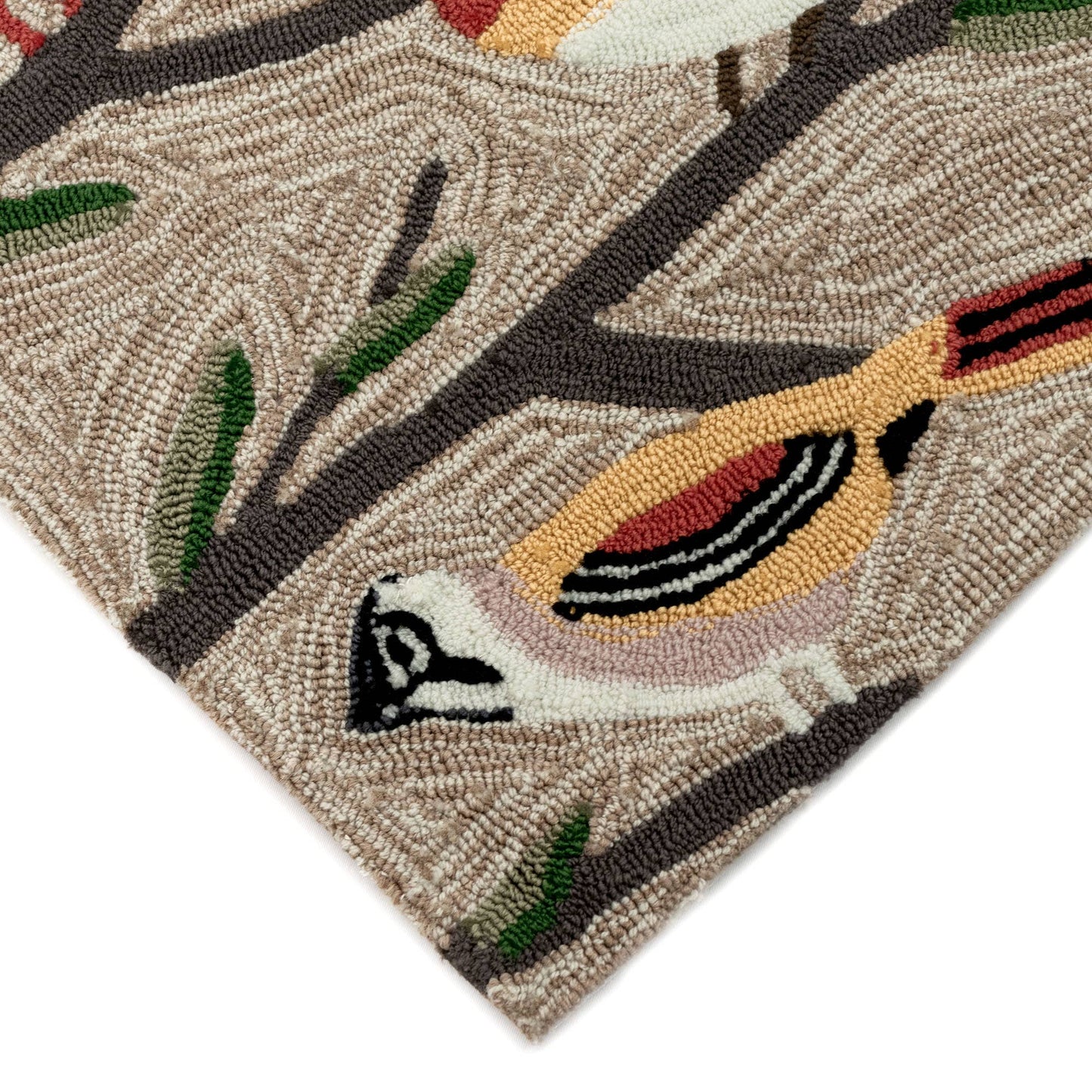 Liora Manne - Frontporch Birds Indoor/Outdoor Rug: Multi / 2' x 3' / Polyester; Acrylic