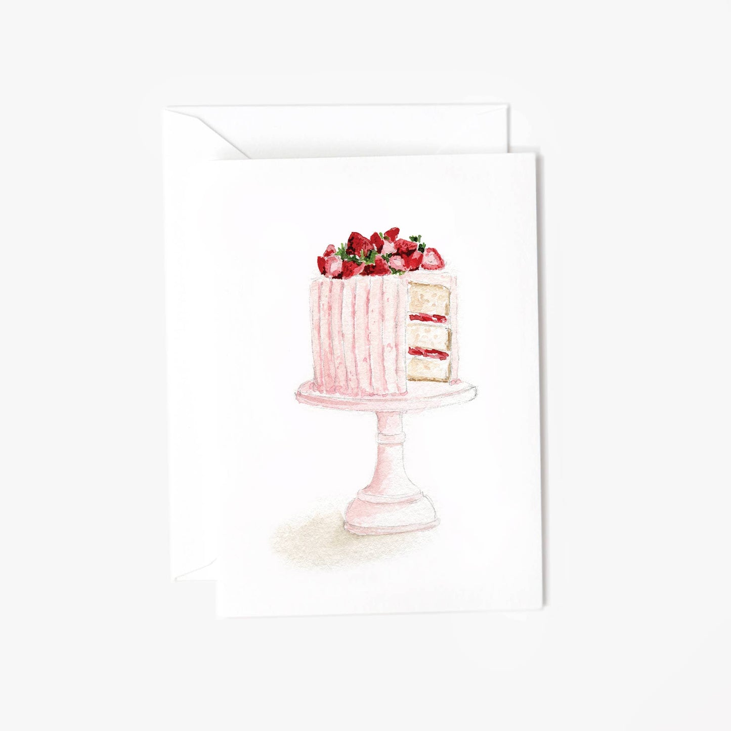 emily lex studio - Pink cake mini notecard
