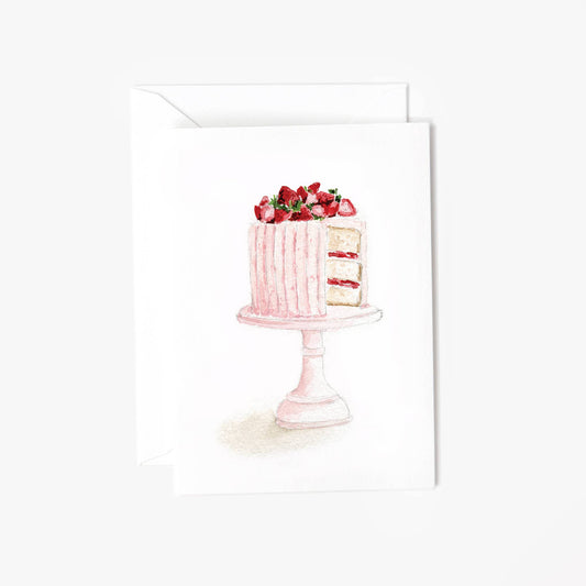 emily lex studio - Pink cake mini notecard