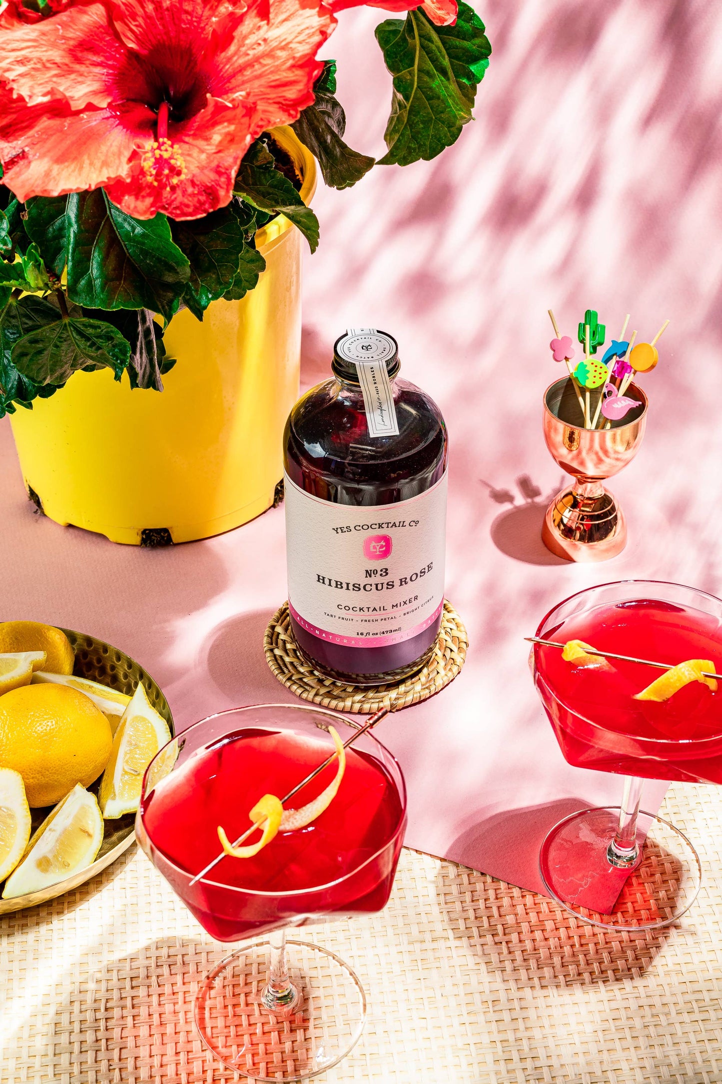 Yes Cocktail Co - Hibiscus Rose Cocktail Mixer