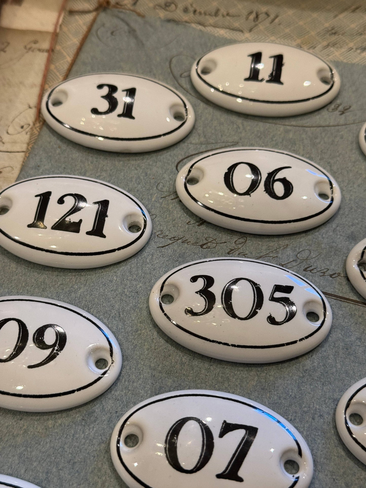 Monahan Papers - Porcelain Bisque Numbers